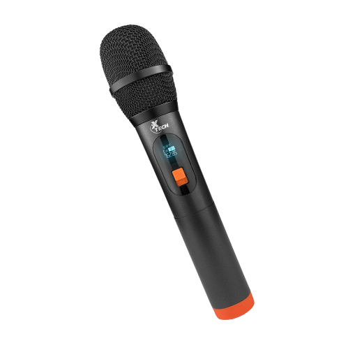Kit de Microfono Inalámbrico de Mano con Emisor y Receptor de 80Ch